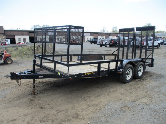 2016 Pequea 16' T/A Utility Trailer