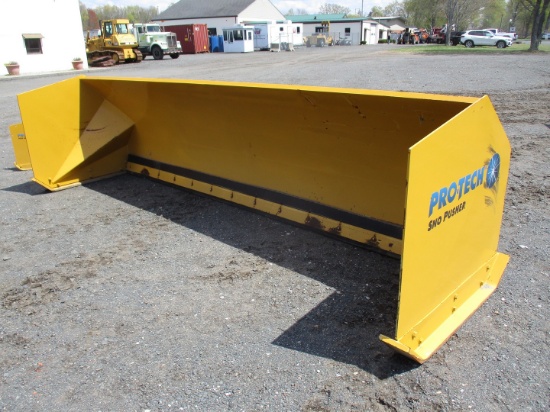 Pro-Tech SP14L Snow Pusher With Rubber Edge