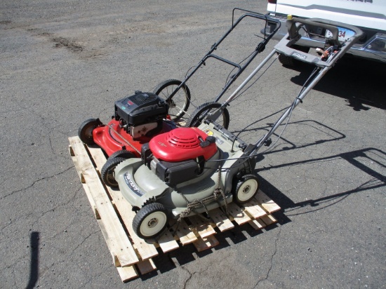 (2) Walk Behind Push Mowers