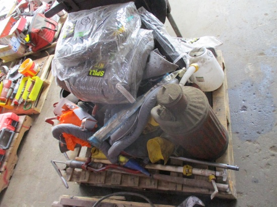 Quantity of Gas Cans, Spill Kits