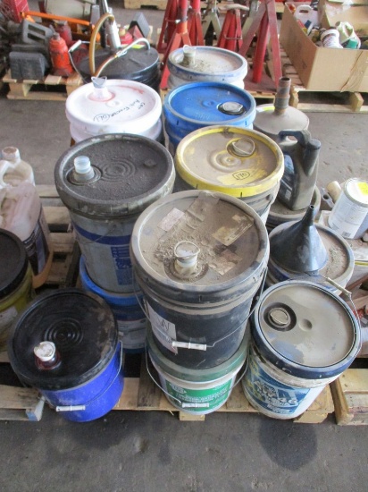 Quantity of Assorted Oils and Coolants