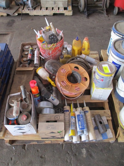 Quantity of Assorted Solvents, Caulk,