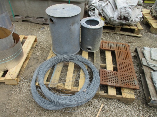 Quantity of Grates, Wire, Fittings