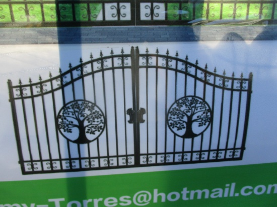 14' Bi-Parting Wrought Iron Gate