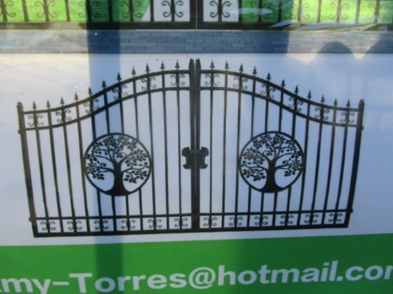 14' Bi-Parting Wrought Iron Gate