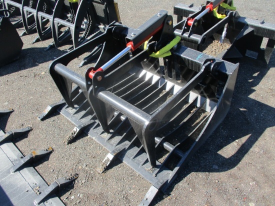 48" Skeleton Bucket Grapple With Teeth