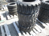 (4) Forerunner 12-16.5 Skid Steer Tires