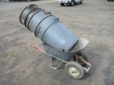 (4) Trash Cans, Wheelbarrow