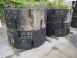 (4) SOLID WHEEL LOADER TIRES