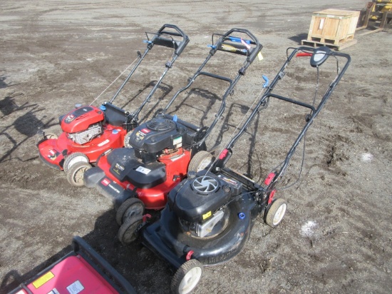 (3) WALK BEHIND MOWERS