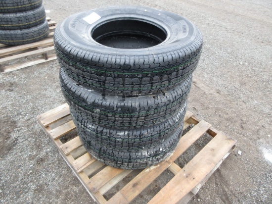 (4) ST235/80R16 TRAILER TIRES