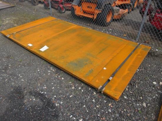 (2) STEEL ROAD PLATES