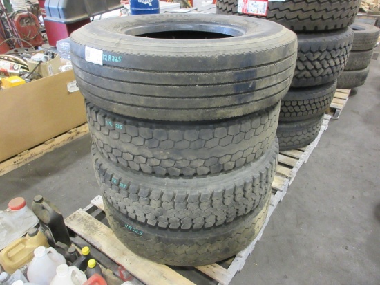 (4) TRUCK TIRES