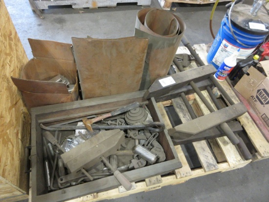 QUANTITY OF ASSORTED COPPER SHEETING,