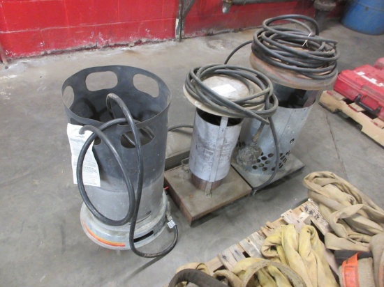 (3) PROPANE POWERED SPACE HEATERS