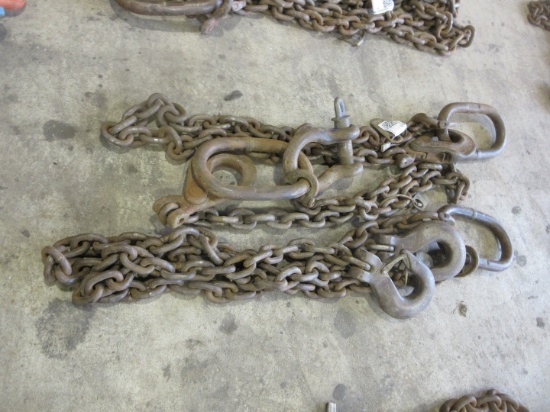 (3) 1/2" CERTIFIED LIFTING CHAINS