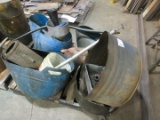 QUANTITY OF ASSORTED DRAIN PANS AND FUNNELS