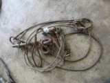 (2) 2 PART CERTIFIED CABLE LIFTING SLINGS