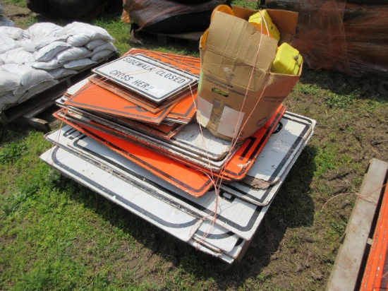 QUANTITY OF ASSORTED ROAD SIGNS