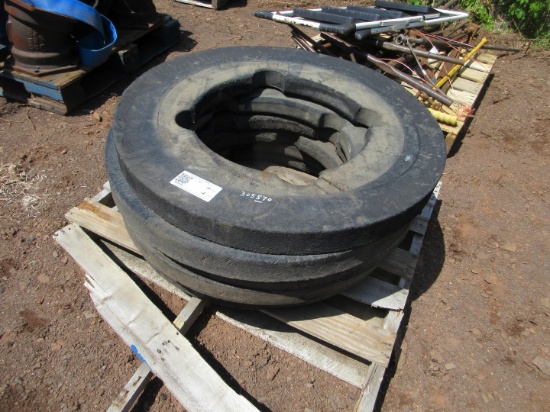 (6) RUBBER TIRE EXCAVATOR WHEEL SPACERS