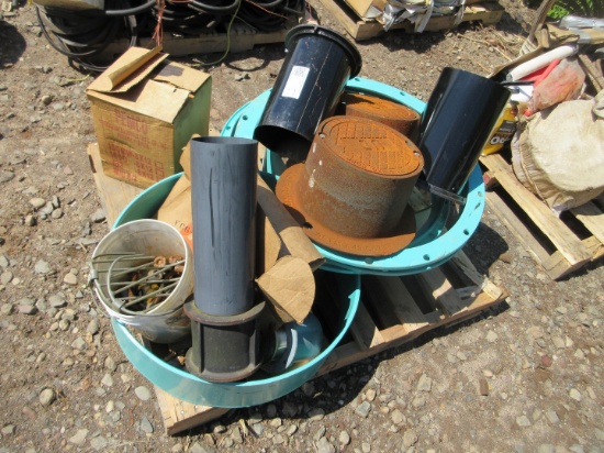 QUANTITY OF ASSORTED FITTINGS AND PIPE CAPS,