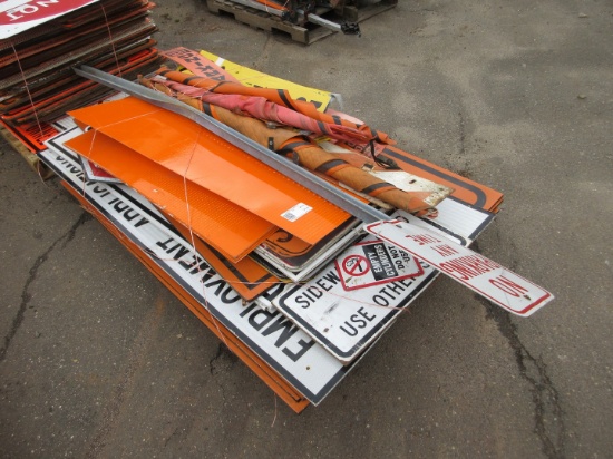 QUANTITY OF ASSORTED ROAD SIGNS