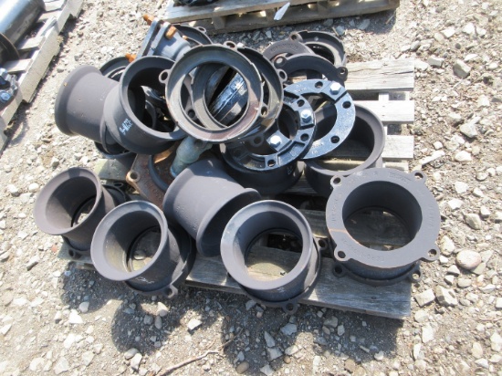 QUANTITY OF ASSORTED DUCTILE IRON PIPE FITTINGS