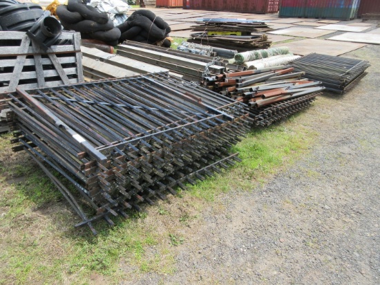 (3) PALLETS OF IRON FENCING