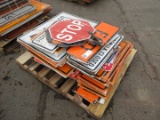 QUANTITY OF ASSORTED ROAD SIGNS