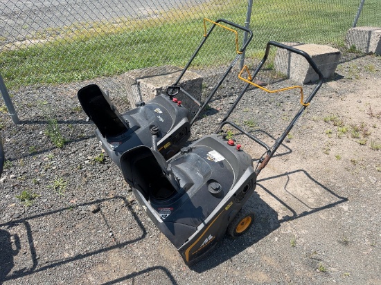 (2) MCCULLOGH MC621 SNOW THROWERS