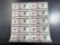 (10) UNCUT $5 BILLS
