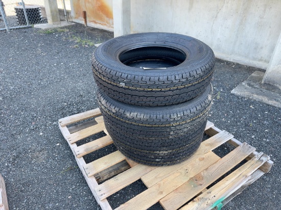 (4) 205/75R15 TRAILER TIRES