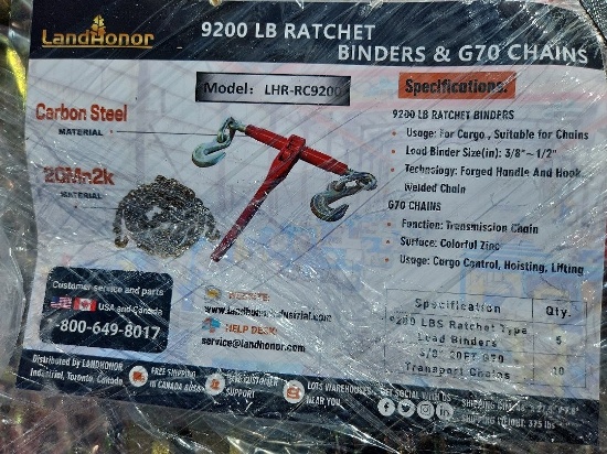 QUANTITY OF CHAINS AND BINDERS