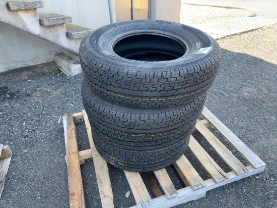 (4) 225/75R15 TRAILER TIRES
