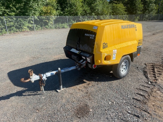 2016 KAESER M50 TOW BEHIND AIR COMPRESSOR