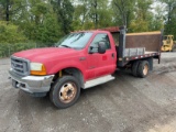 2001 FORD F550XL S/A FLATBED TRUCK