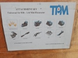QUANTITY OF TPM MINI EXCAVATOR ATTACHMENTS