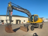 2002 VOLVO EW170 RUBBER TIRE EXCAVATOR