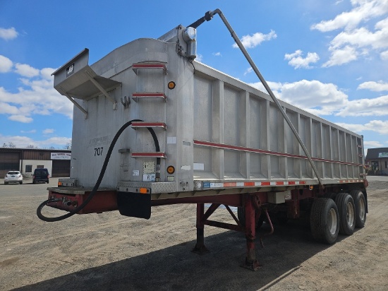 2001 J&J Aluminum 28' Tri/A Dump Trailer