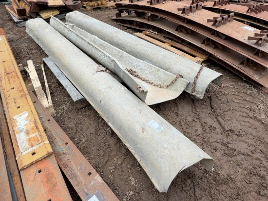 (3) Aluminum Concrete Chutes