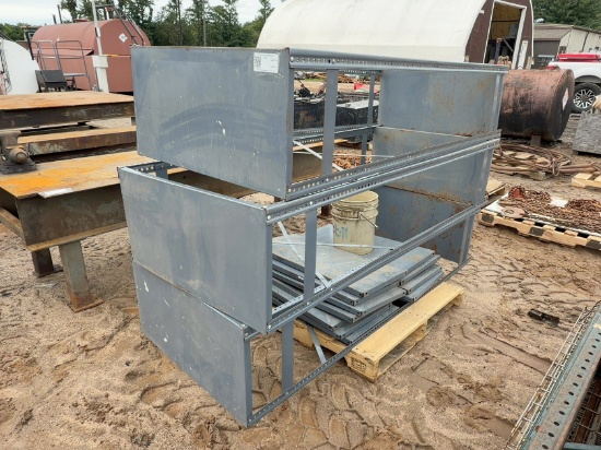 (3) Steel Shelving Units