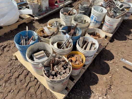 ASSORTED CONCRETE TOOLS AND SUPPLIES