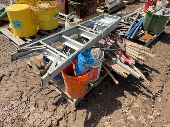 Assorted Tools And Concrete Supplies