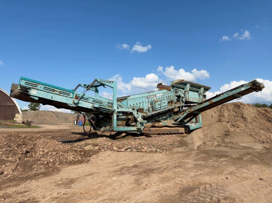 2007 Powerscreen Warrior 1800 3 Product Tracked Screening Plant