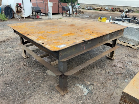 96" X 84" STEEL WORK BENCH