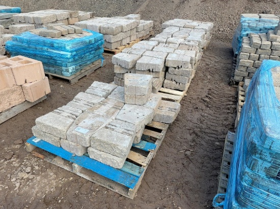 (4) Pallets Of Assorted Concrete Blocks