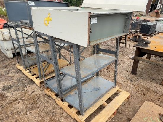 (3) Steel Shelving Units