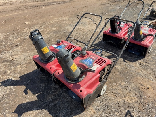 (2) Toro Snow Throwers