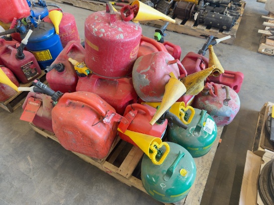 Quantity Of Assorted Gas Cans