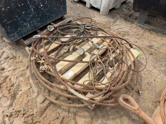(5) HEAVY DUTY CABLE LIFTING SLINGS